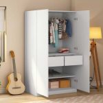 2 Door MDF Wardrobe in White