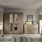 4 Door Cabinet with Night Stand and Chest