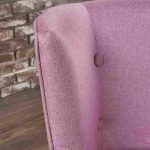 Adelina Button Tufted Armless Fabric Chair