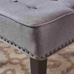 Adelina Button Tufted Armless Fabric Chair