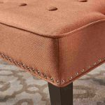 Adelina Button Tufted Armless Fabric Chair