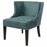 Adelina Button Tufted Armless Fabric Chair