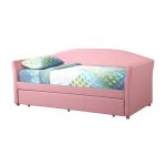 Adriana Faux Leather Daybed with Trundle