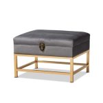 Aliana Luxe Velvet Storage Ottoman