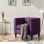 Alira Modern Tufted Fabric Arm Chair