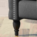 Alira Modern Tufted Fabric Arm Chair