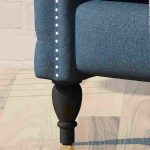 Alira Modern Tufted Fabric Arm Chair