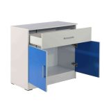 Aqua Splash Storage Cabinet in White & Blue Finish