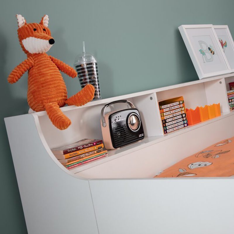 bunk bed in white color