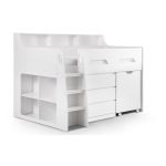 Aries Single Mid Sleeper Bed with Shelf and Desk