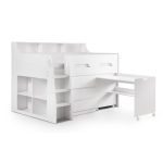 Aries Single Mid Sleeper Bed with Shelf and Desk