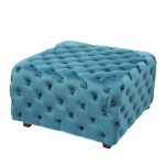 TEALSquare Tufted Fabric, Bench
