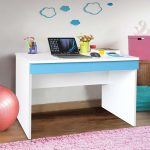 Boston Study & Laptop Table in Blue and White Color
