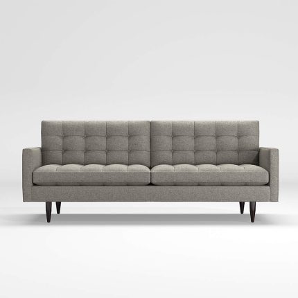 Button Tufted Petrie Midcentury Sofa