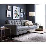Button Tufted Petrie Midcentury Sofa