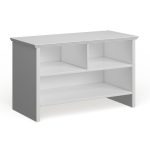 Candace White Wood Shoe Bench