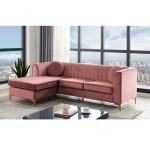 Cargill Wide Velvet Modular Sofa & Chaise
