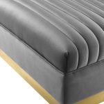 Cecilie Wide Velvet Symmetrical Sectional Sofa