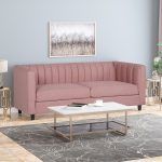 Contemporary Channel Stitched 3 Seater Sofa