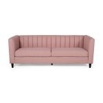 Contemporary Channel Stitched 3 Seater Sofa