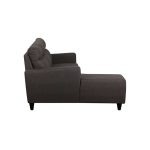 Elbon Sectional Sofa in Dark Brown Color