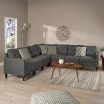 Emmie Mid Century Modern 7-piece Sectional Sofa Set