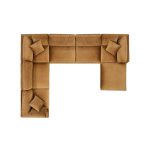 Fabric Upholstered Sectional Sofa