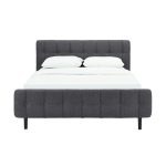 Fabric Upholstered Tufted Bed