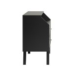 Fatima 2-Drawers Night Stand in Black