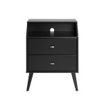 Fatima 2-Drawers Night Stand in White