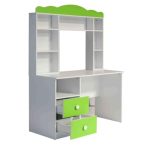 Friends Study Unit in White & Green Finish