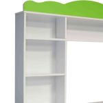 Friends Study Unit in White & Green Finish