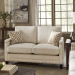 Hersfeld Ivory Fabric Sofa or Loveseat
