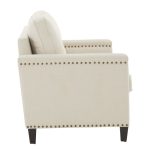 Hersfeld Ivory Fabric Sofa or Loveseat