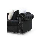 Jilian Velvet Left Hand Facing Sectional Sofa