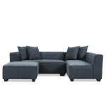 L shaped Sectional sofa with ottoman – Fatima Furniture