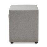 Lepine Grey Fabric Night Stand