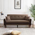 Living Room Modern Sofa with 2 Pillows