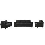 Living Room Polyester-blend 3 Pieces Sofa Set