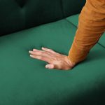 Malek Velvet Square Arm Sofa