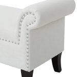 Milan Roll Arm Entryway Lounge Accent Bench