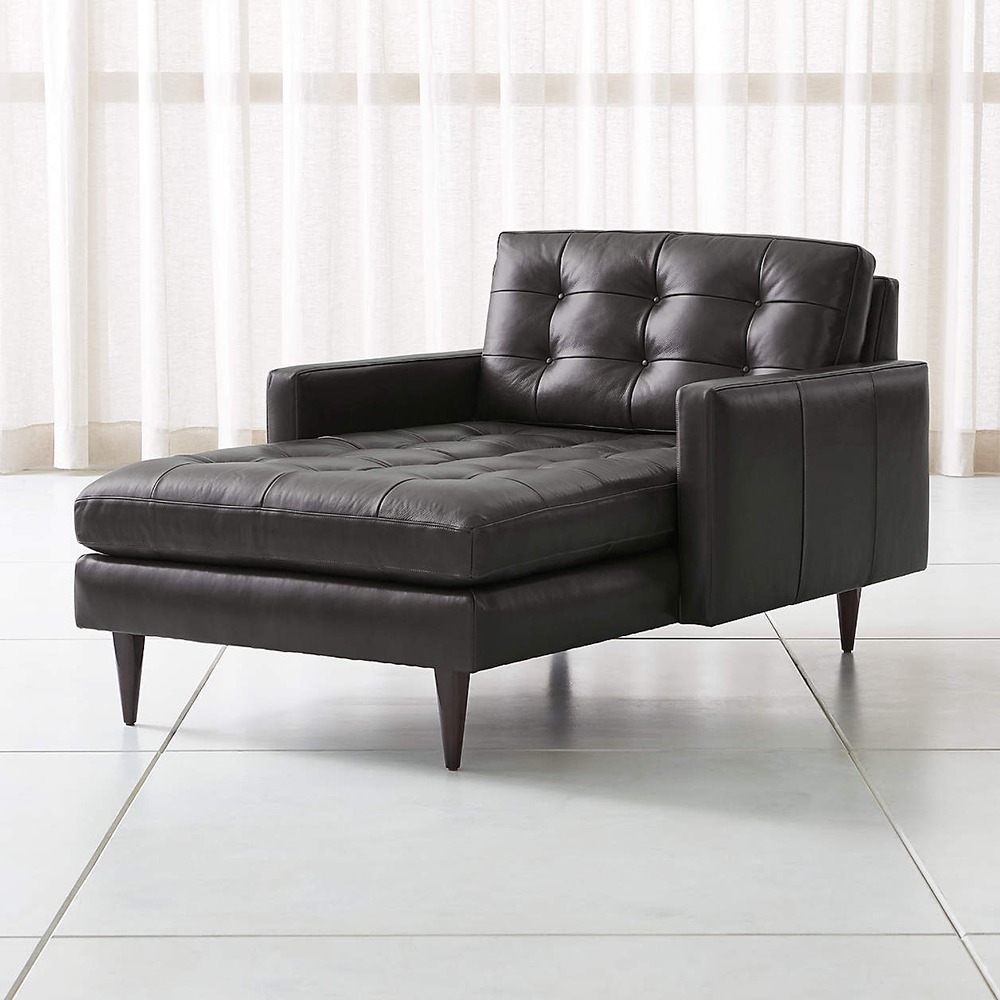 Petrie PVC Midcentury Chaise Lounge 1 Petrie PVC Midcentury Chaise Lounge