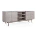 Silver 80″ Media Console by Fatima