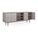 Silver 80″ Media Console by Fatima