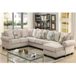 Riti Contemporary Ivory Fabric 4-piece Sectional