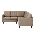 Rivers Khaki Velvet Sectional