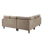 Rivers Khaki Velvet Sectional