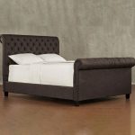 Rolled Tufted Headboard Bed