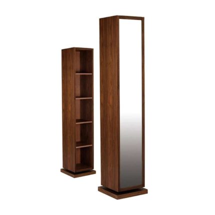 Rotating Mirrored Cabinet