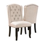 Rustic Linen Dining Chairs